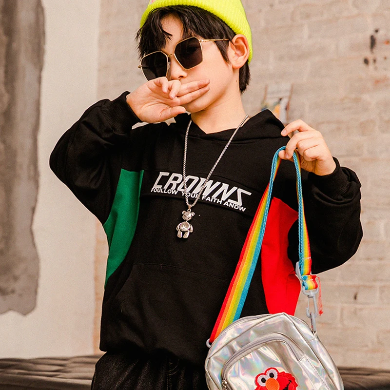 Narnarlarlar Boys Hoodie Sweatshirt Letters Casual Hooded Sweatshirt Outfit Clothes 110cm-170cm 
Narnarlarlar Boys Hoodie Sweatshirt Letters Casual Hooded Sweatshirt Outfit Clothes 110cm-170cm