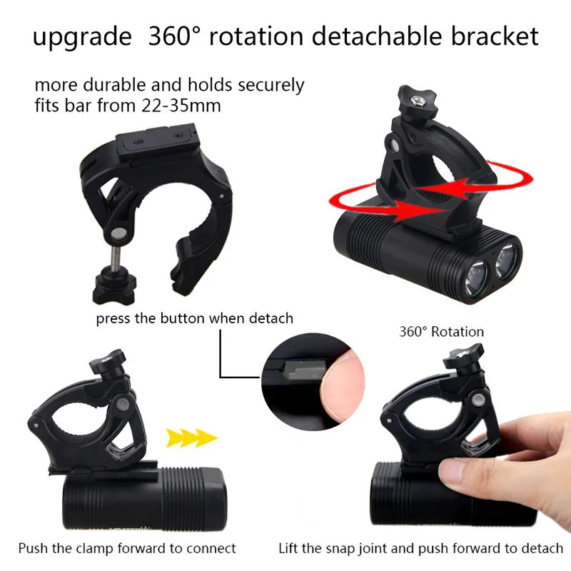 Front Bicycle Lamp 2LED USB Rechargeable Bike Light 5 Switch Modes Handlebar Cycling Torch for Safety Night Cycling 
Front Bicycle Lamp 2LED USB Rechargeable Bike Light 5 Switch Modes Handlebar Cycling Torch for Safety Night Cycling