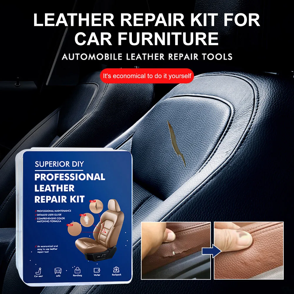 Universal Leather Repair Kit Car Care Tools Scratch Remover Leather Restorer for Car Seats Sofa Furniture Repair Tools Shipping
Universal Leather Repair Kit Car Care Tools Scratch Remover Leather Restorer for Car Seats Sofa Furniture Repair Tools Shipping