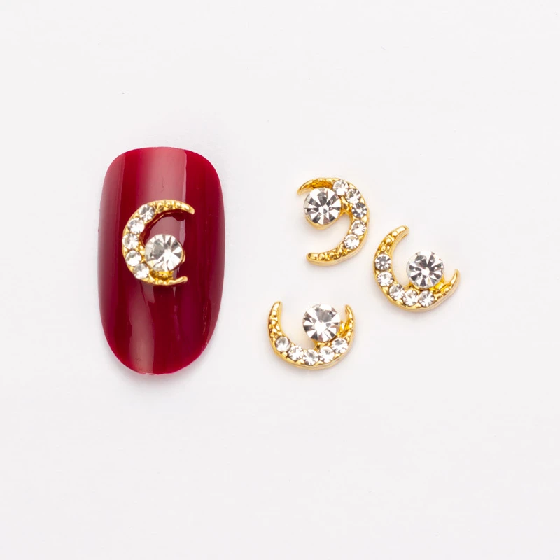 5Pcs Luxury Shiny Crystal Nail Pendant Moon Nail Gems Rhinestones Metal Gems Jewels Stones For 3D Nails Art Decoration
5Pcs Luxury Shiny Crystal Nail Pendant Moon Nail Gems Rhinestones Metal Gems Jewels Stones For 3D Nails Art Decoration