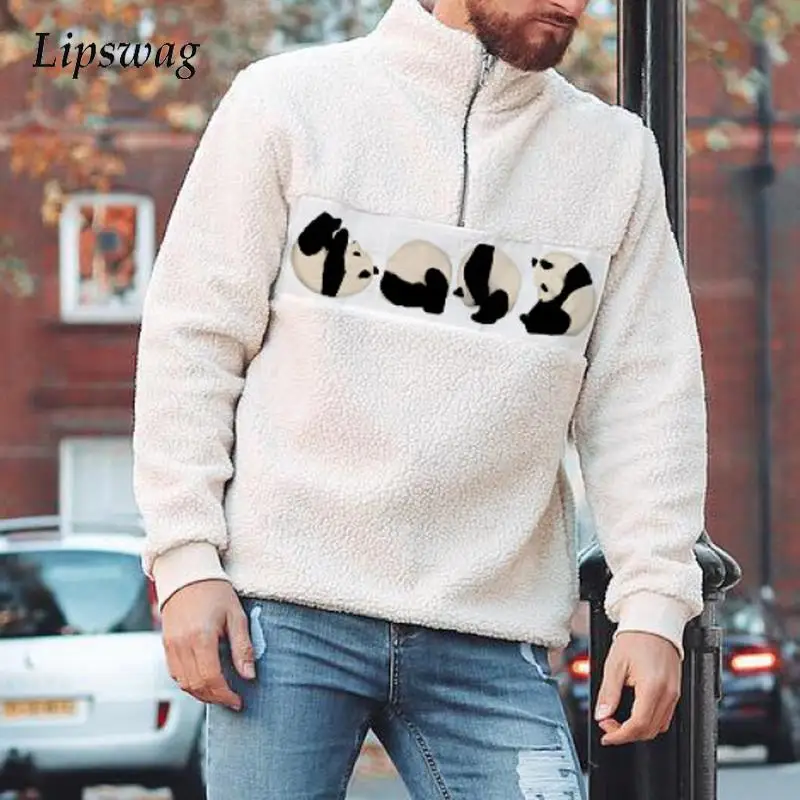 Autumn Winter Fluffy Hoodies Male Casual Panda Print Sweatshirt Men Hoodies Fashion Long Sleeve Hooded Tops Pullover Streetwear
Autumn Winter Fluffy Hoodies Male Casual Panda Print Sweatshirt Men Hoodies Fashion Long Sleeve Hooded Tops Pullover Streetwear