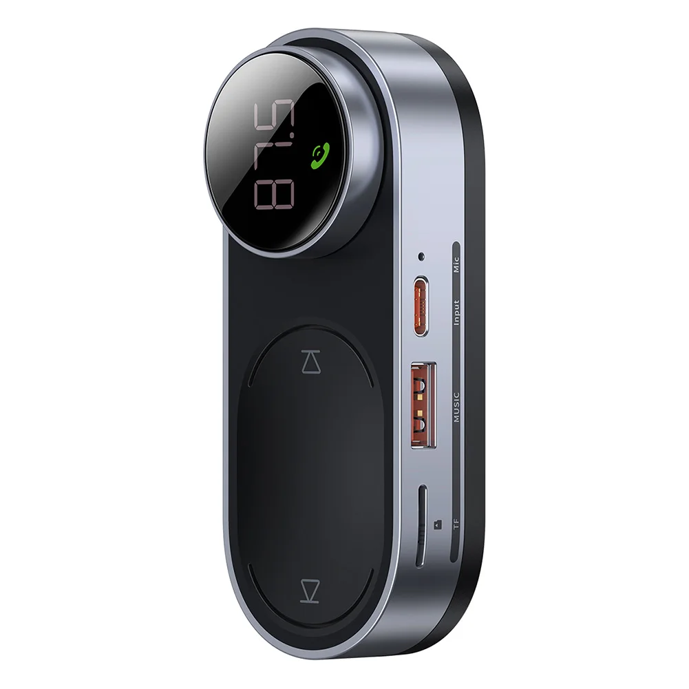 Baseus Magnetic Solar FM Bluetooth-compatible 5.0 Receiver Car Wireless Type-C AUX Handsfree Audio Music MP3 Player
Baseus Magnetic Solar FM Bluetooth-compatible 5.0 Receiver Car Wireless Type-C AUX Handsfree Audio Music MP3 Player