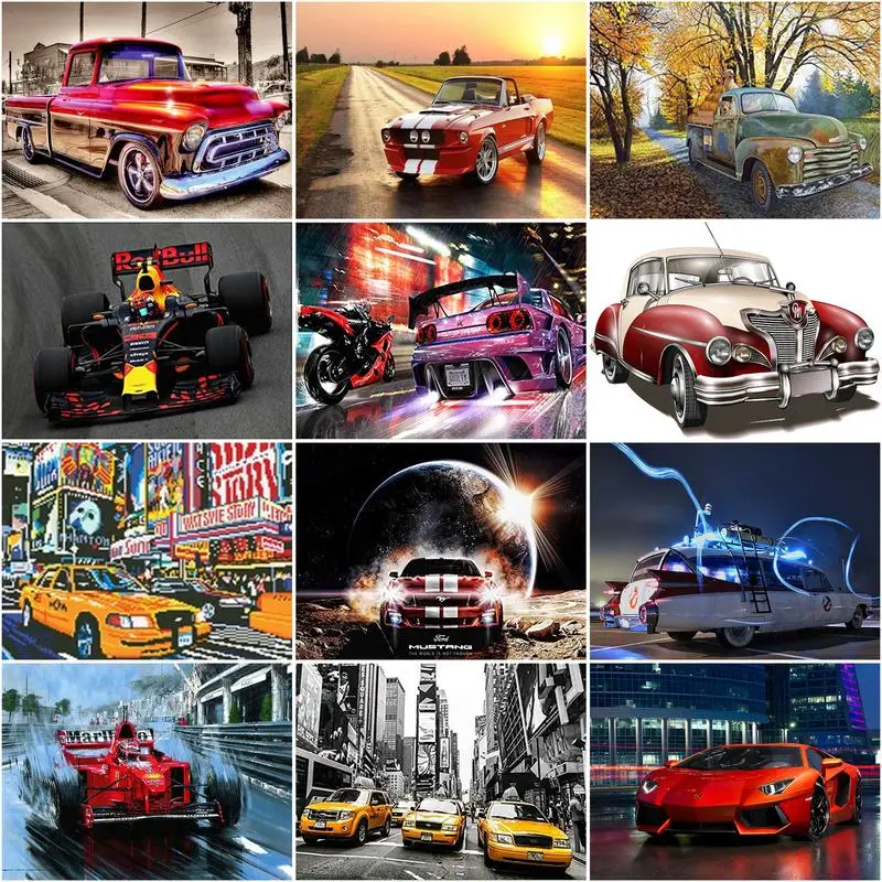 CHENISTORY 5D DIY Diamond Painting Car Scenery Rhinestone Kit Full Square Round Drill Diamond Embroidery Needlework Wall Art 40x
CHENISTORY 5D DIY Diamond Painting Car Scenery Rhinestone Kit Full Square Round Drill Diamond Embroidery Needlework Wall Art 40x