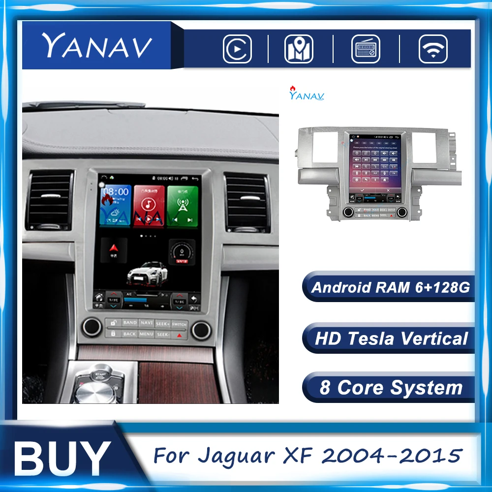 Android 6GB+128GB Car Radio For Jaguar XF 2004 -2015 Multimedia DVD Player GPS Navigation Tesla Touch Screen Unit Stereo Carplay
Android 6GB+128GB Car Radio For Jaguar XF 2004 -2015 Multimedia DVD Player GPS Navigation Tesla Touch Screen Unit Stereo Carplay