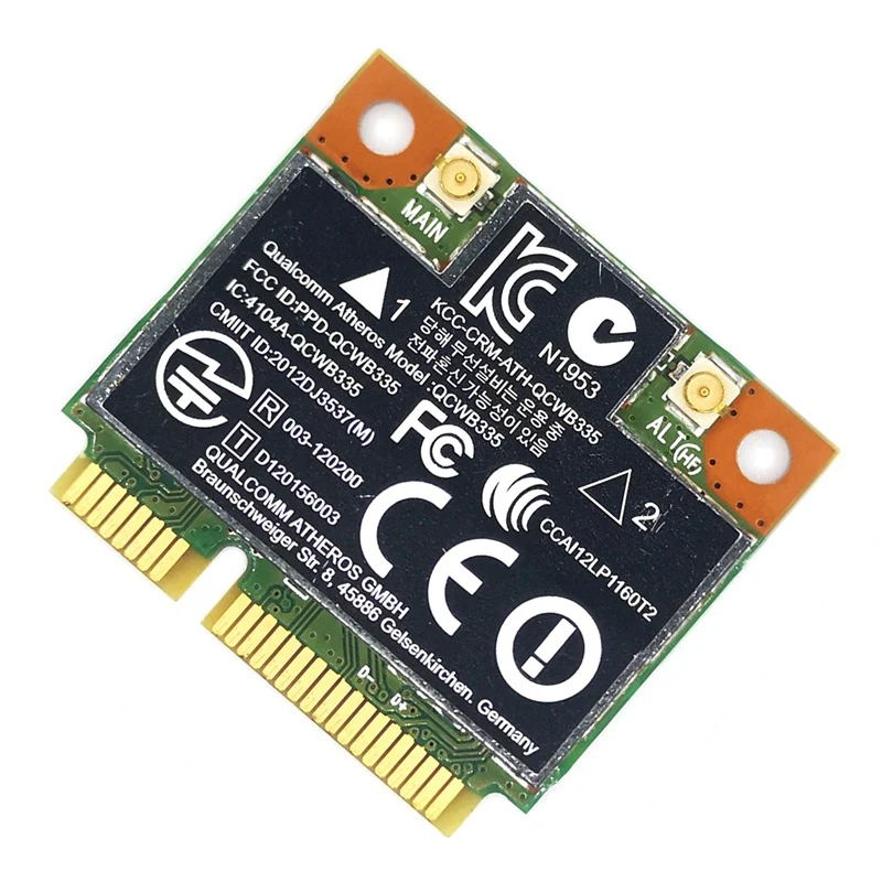 QCWB335 AR9565 Wireless Network Card 2.4G 150Mbps Bluetooth 4.0 SPS 690019 Mini Pcie 802.11N Built-in Network Card
QCWB335 AR9565 Wireless Network Card 2.4G 150Mbps Bluetooth 4.0 SPS 690019 Mini Pcie 802.11N Built-in Network Card