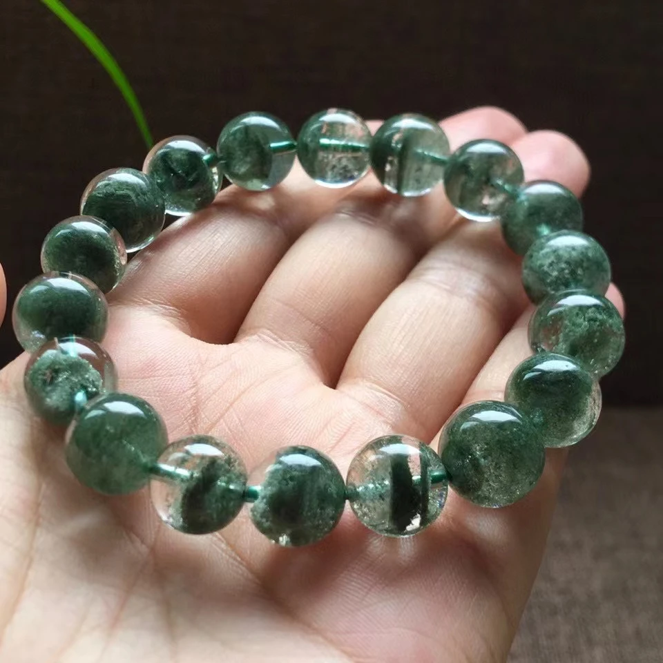 Genuine Natural Green Phantom Quartz Bracelet Garden 11.5mm Women Men Crystal Clear Round Beads Stretch Rare AAAAAA
Genuine Natural Green Phantom Quartz Bracelet Garden 11.5mm Women Men Crystal Clear Round Beads Stretch Rare AAAAAA