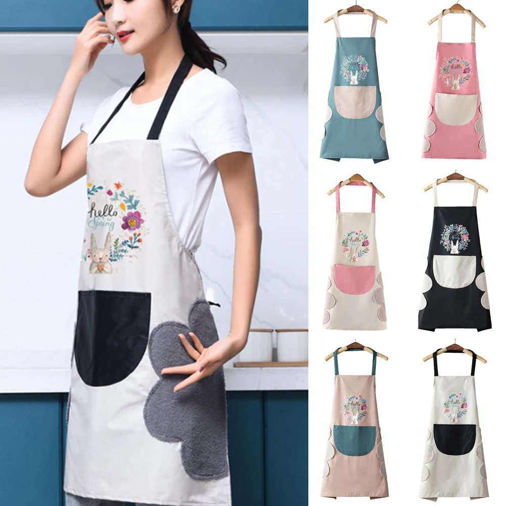 1Pcs Kitchen Wipeable Waterproof Oil-Proof Cartoon Wreath Rabbit Kitchen Nail Shop Apron for Women Baking Accessories
1Pcs Kitchen Wipeable Waterproof Oil-Proof Cartoon Wreath Rabbit Kitchen Nail Shop Apron for Women Baking Accessories