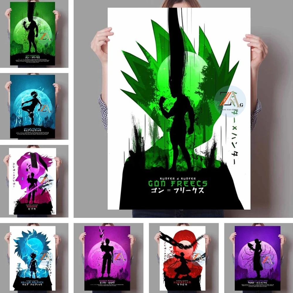 Hunter X Hunter Anime Poster Killua Zoldyck Kurapika Gon Freecss Hisoka Wall Decoration Canvas Print Painting Home Room Decor
Hunter X Hunter Anime Poster Killua Zoldyck Kurapika Gon Freecss Hisoka Wall Decoration Canvas Print Painting Home Room Decor