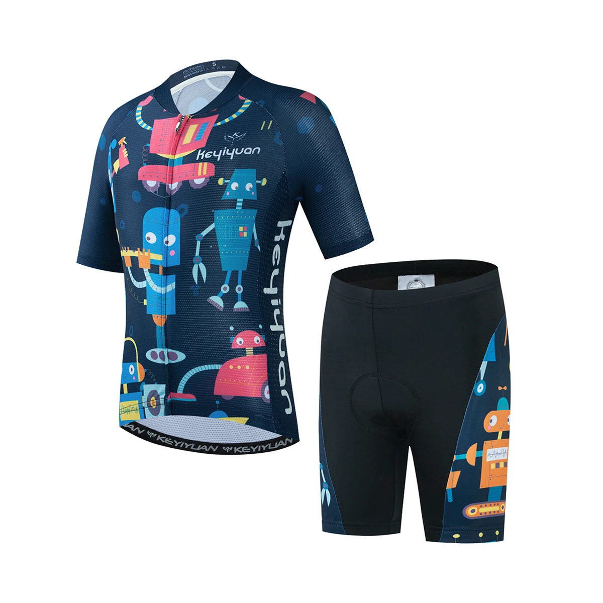 2022 Hot Sale KEYIYUAN Cycling Jersey Summer Short Sleeved Boy Baby Suit Dark Blue Cartoon Robot MTB Maillot Ropa Ciclismo
2022 Hot Sale KEYIYUAN Cycling Jersey Summer Short Sleeved Boy Baby Suit Dark Blue Cartoon Robot MTB Maillot Ropa Ciclismo