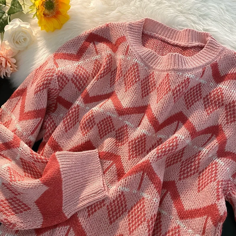 Cmaz Pink Knitted Knitting Shirt Women's Autumn Thin Korean Chic Gentle Retro Diamond Long Sleeve Top Ins Fashion
Cmaz Pink Knitted Knitting Shirt Women's Autumn Thin Korean Chic Gentle Retro Diamond Long Sleeve Top Ins Fashion