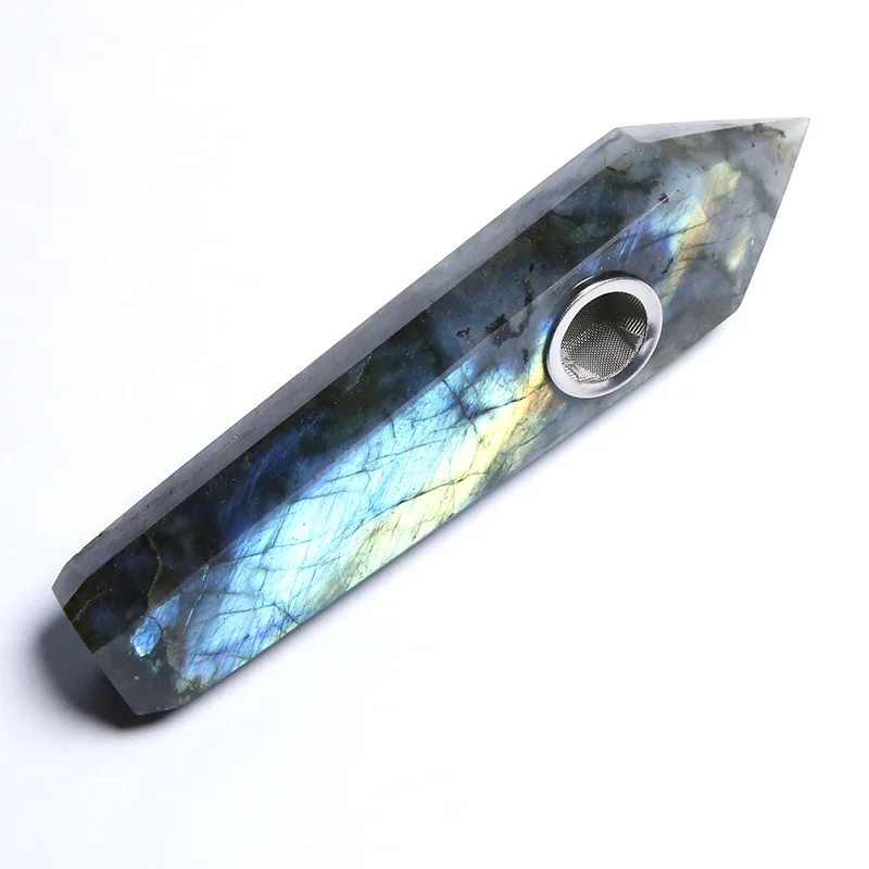 Natural Stone Grinding Labradorite Pipe Hexagonal Prism Crystal Tube Smoke Tube Spiritual Energy Enhancement Meditation
Natural Stone Grinding Labradorite Pipe Hexagonal Prism Crystal Tube Smoke Tube Spiritual Energy Enhancement Meditation