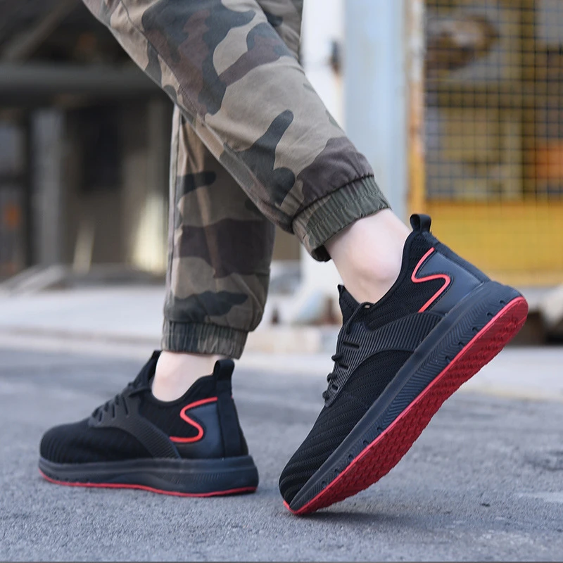 Lightweight Men's Work Shoes Breathable Safety Boots For Men Steel Toe Cap Safety Shoes Anti-Piercing Work Boots Male Footwear
Lightweight Men's Work Shoes Breathable Safety Boots For Men Steel Toe Cap Safety Shoes Anti-Piercing Work Boots Male Footwear