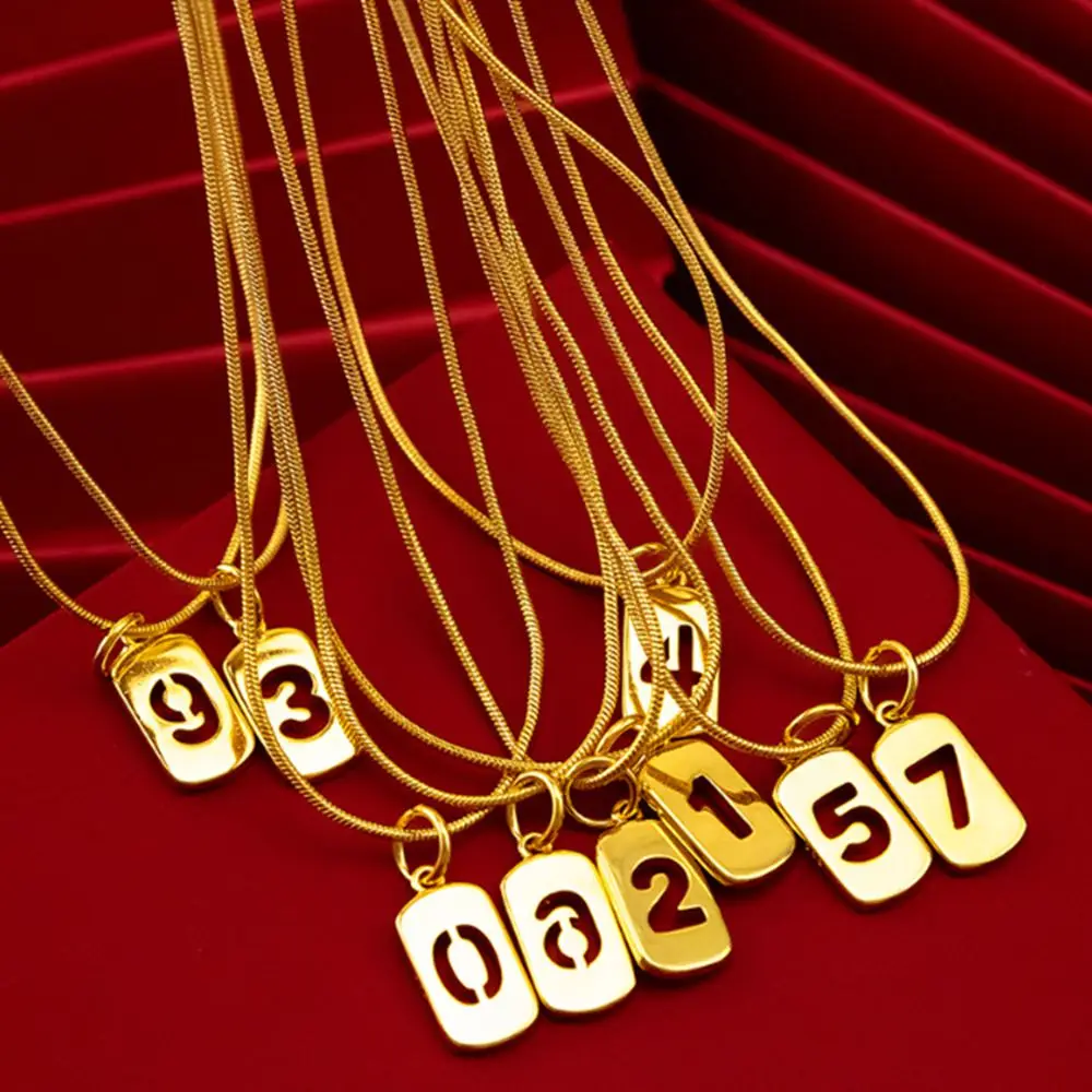 Lucky Number Pendant Necklace Clavicle Chain Women Men Yellow Gold Filled Vintage Fashion Jewelry Gift
Lucky Number Pendant Necklace Clavicle Chain Women Men Yellow Gold Filled Vintage Fashion Jewelry Gift