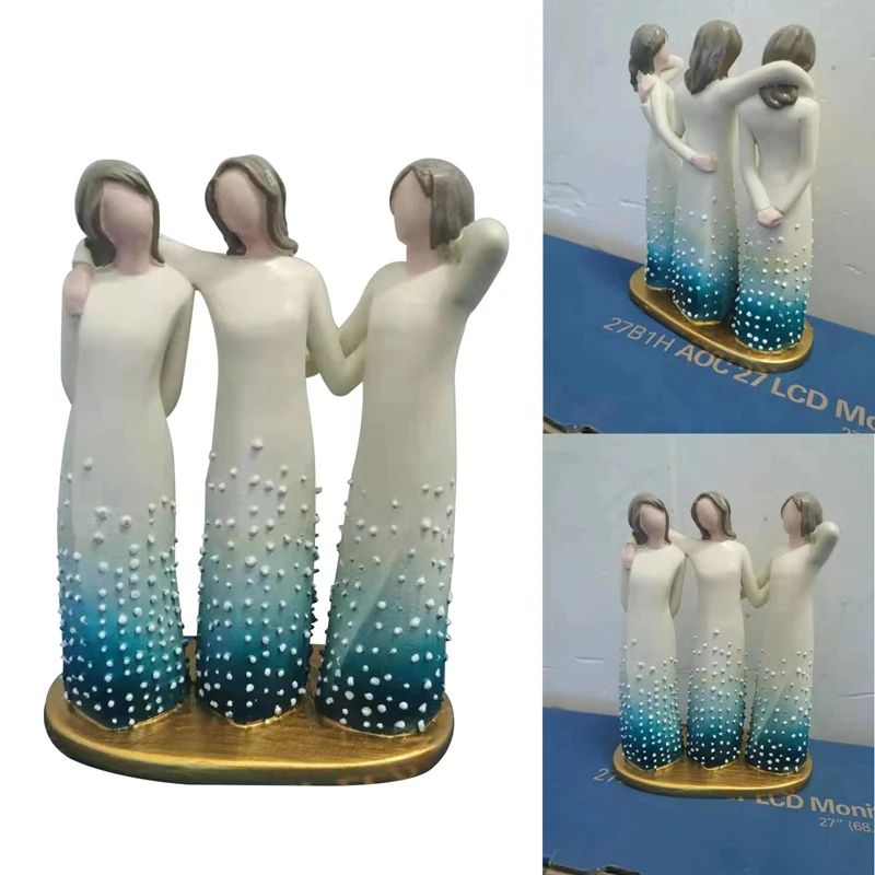 1pcs Creative Ornament Three Women Resin Art Decor Miniature Figurine People Statue Resin Craft For Indoor Outdoor Garden
1pcs Creative Ornament Three Women Resin Art Decor Miniature Figurine People Statue Resin Craft For Indoor Outdoor Garden