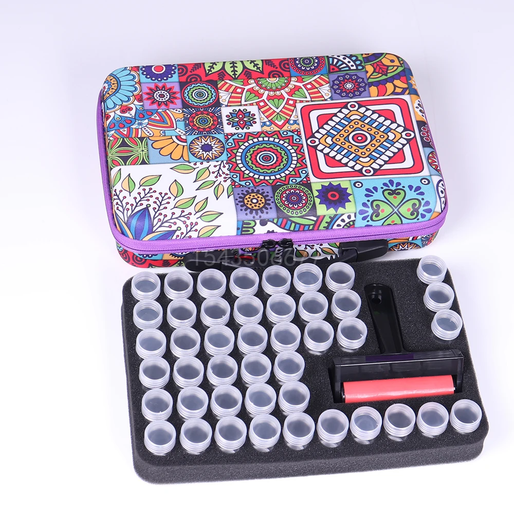 44 Bottles Diamond Painting Box Tool Container Storage Box Carry Case Holder Hand Bag Zipper Design Shockproof Durable Tray
44 Bottles Diamond Painting Box Tool Container Storage Box Carry Case Holder Hand Bag Zipper Design Shockproof Durable Tray