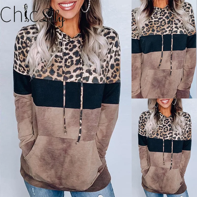 Chiclily Leopard Print Pullover Hoodied Long Sleeve O-Neck Casual Women Drawstring Sweatshirt Women Hoodies
Chiclily Leopard Print Pullover Hoodied Long Sleeve O-Neck Casual Women Drawstring Sweatshirt Women Hoodies