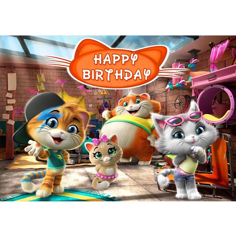 Cartoon 44 Cute Cats Custom Backdrop Baby Shower Baptism Kids Birthday Party Photo Background Music Sing Kitten Studio Shooting
Cartoon 44 Cute Cats Custom Backdrop Baby Shower Baptism Kids Birthday Party Photo Background Music Sing Kitten Studio Shooting