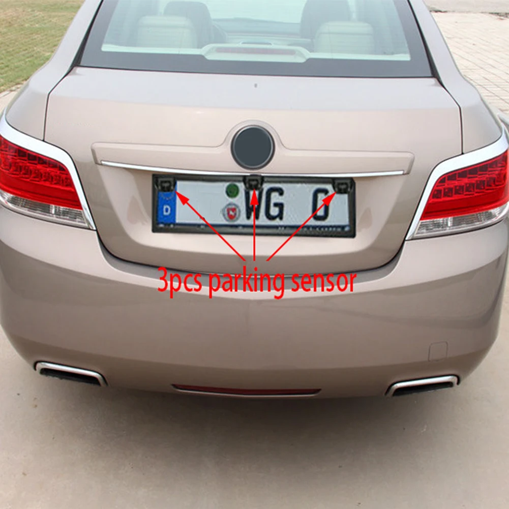 Reversing Radar Led Monitor Backlight Parking Sensor No Drill Car Accessories Detector Easy Install Auto Alarm Backup Parktronic |