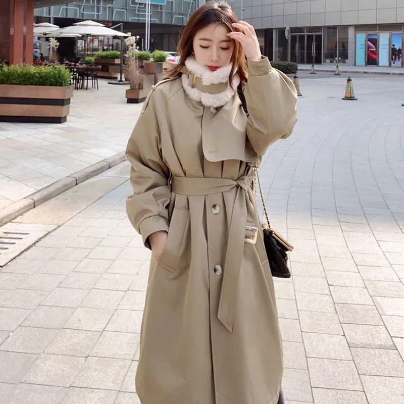 Parka Women's 2021 Winter New Thick Fashion Elegant Lady Double Breasted Stand Collar Fleece-lined Thickened Cotton-padded Coat
Parka Women's 2021 Winter New Thick Fashion Elegant Lady Double Breasted Stand Collar Fleece-lined Thickened Cotton-padded Coat