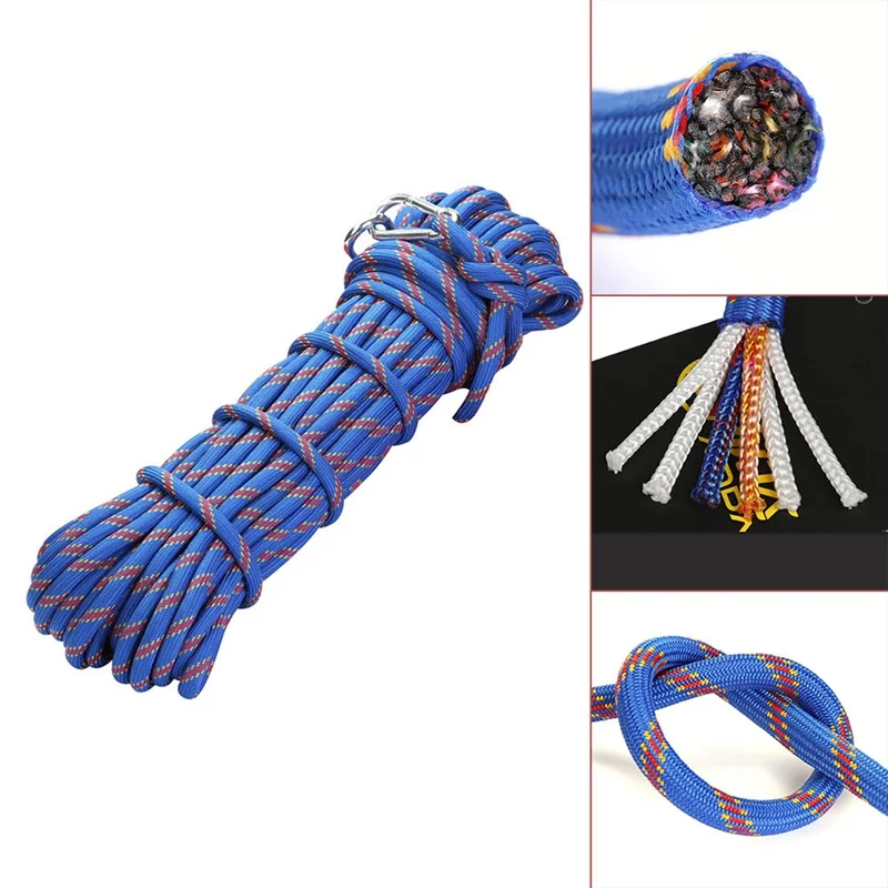 1M Rock Climbing Cord Outdoor Hiking Accessories Rope 10mm Diameter High Strength Lanyard Safety Rope Emergency Tool
1M Rock Climbing Cord Outdoor Hiking Accessories Rope 10mm Diameter High Strength Lanyard Safety Rope Emergency Tool