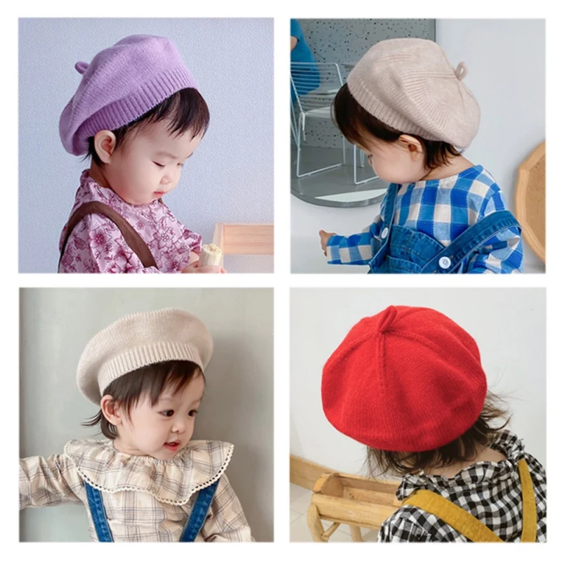 Kids High Quality Knitted Beret Girl Fashion British Style Candy Colored Winter Hats For boys Flat Cap Girl Felt Berets baby hat
Kids High Quality Knitted Beret Girl Fashion British Style Candy Colored Winter Hats For boys Flat Cap Girl Felt Berets baby hat
