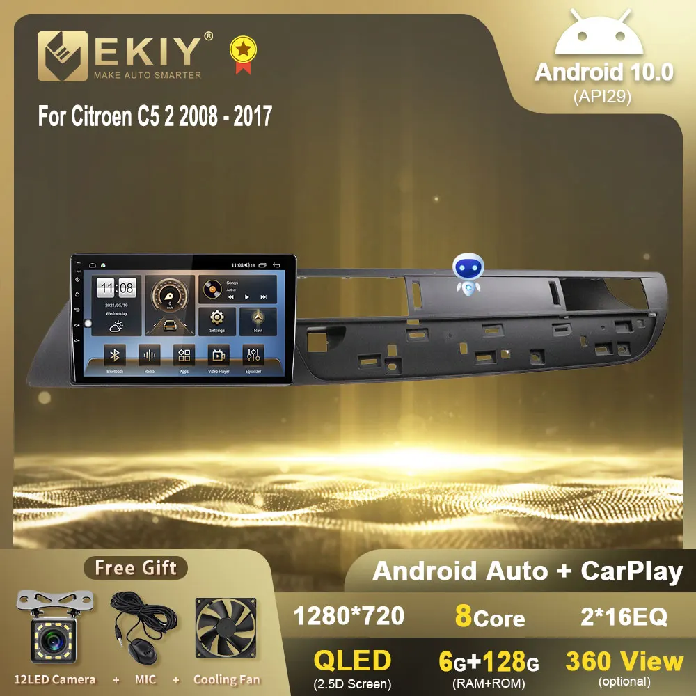 EKIY T7 для Citroen C5 2 2008 -2017 Android автомобильный радиоприемник QLED Carplay стерео Мультимедийный плеер GPS навигация 2din DVD Android авто
EKIY T7 для Citroen C5 2 2008 -2017 Android автомобильный радиоприемник QLED Carplay стерео Мультимедийный плеер GPS навигация 2din DVD Android авто