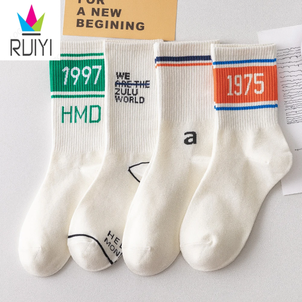 White tube socks for men and women ins street tide Japanese college style summer thin cotton couple letter stockings
White tube socks for men and women ins street tide Japanese college style summer thin cotton couple letter stockings