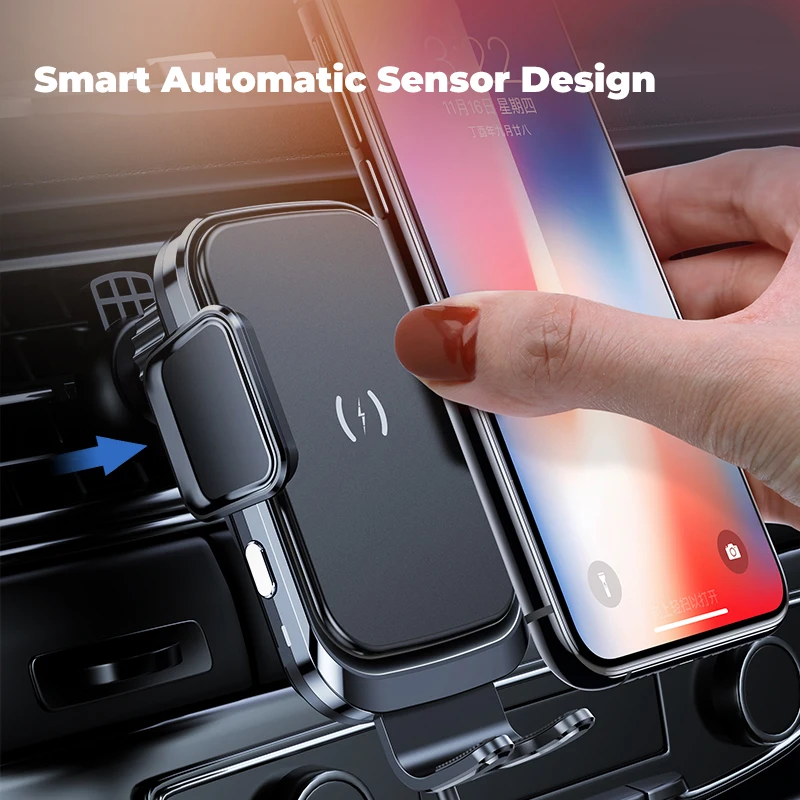 15W Qi Certified Super Fast Charging Touch Sensor Smart Mobile Phone Car Wireless Charger Holder Monut
15W Qi Certified Super Fast Charging Touch Sensor Smart Mobile Phone Car Wireless Charger Holder Monut