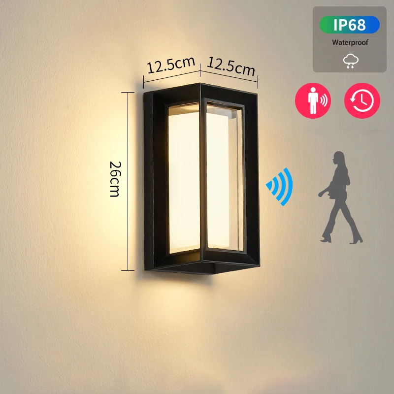 PMMA Outdoor Wall Lamp Human Body Induction Waterproof LEDBalcony Aisle Super Bright Wall Outdoor Courtyard Terrace Porch Lights
PMMA Outdoor Wall Lamp Human Body Induction Waterproof LEDBalcony Aisle Super Bright Wall Outdoor Courtyard Terrace Porch Lights