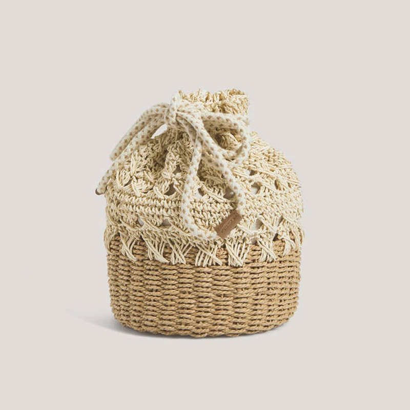 Fashion Hollow Straw Bucket Women Shoulder bag Paper Rope Woven bags for women Leisure Beach Women's Bag Summer Female Handbag
Fashion Hollow Straw Bucket Women Shoulder bag Paper Rope Woven bags for women Leisure Beach Women's Bag Summer Female Handbag