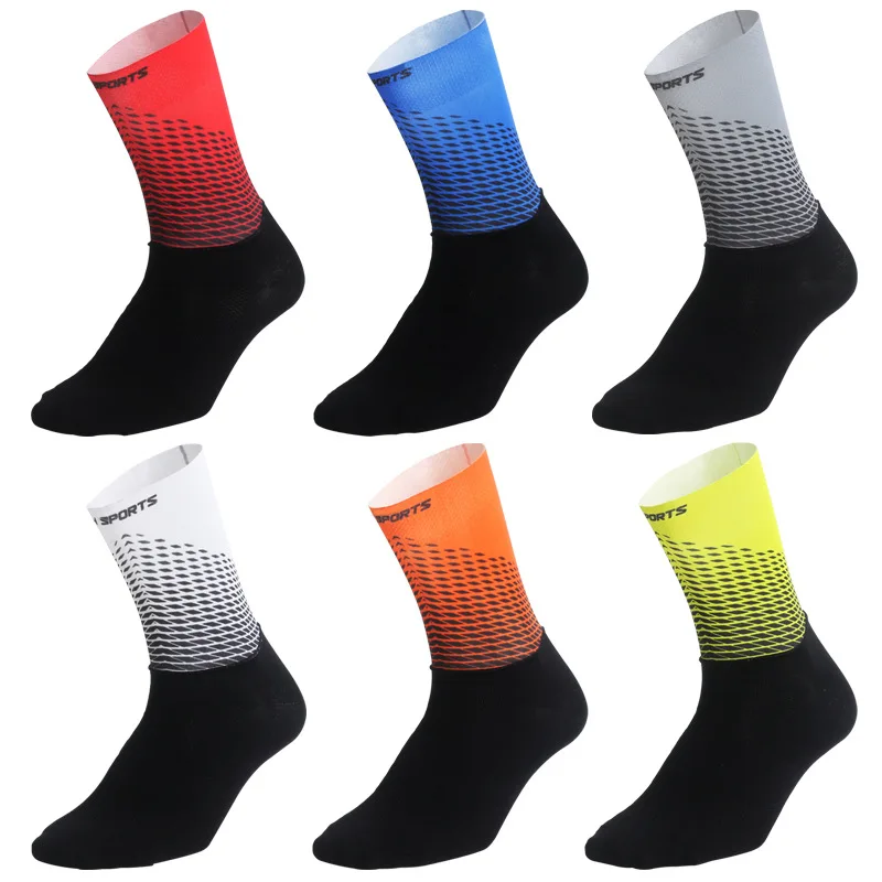 

Riding socks competitive highway bicycle socks broken wind running mountaineering breathable men middle tube sports socks
