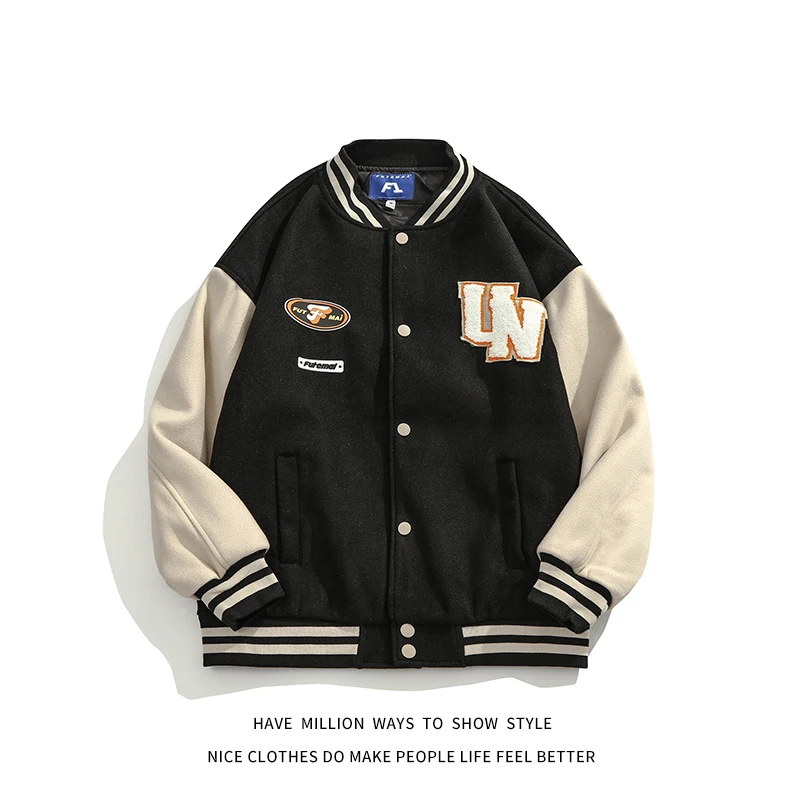 New Arrival Autumn And Spring Patchwork Embroid Letterman Jacket Men's Bomber Coat Unisex Women's Varsity Shirt Streetwear Chic
New Arrival Autumn And Spring Patchwork Embroid Letterman Jacket Men's Bomber Coat Unisex Women's Varsity Shirt Streetwear Chic