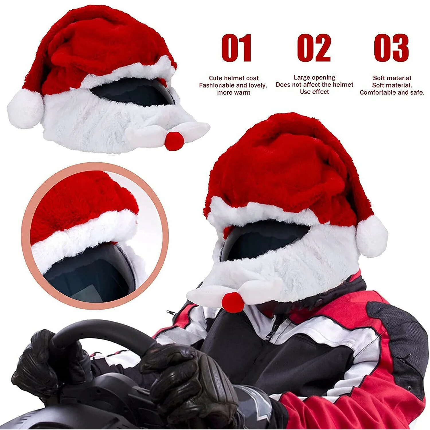 Universal Santa Claus Motorcycle Helmet Cover Christmas Motorcycle Helmet Cover Santa Claus Motorbike Helmet Funny Crazy Case
Universal Santa Claus Motorcycle Helmet Cover Christmas Motorcycle Helmet Cover Santa Claus Motorbike Helmet Funny Crazy Case