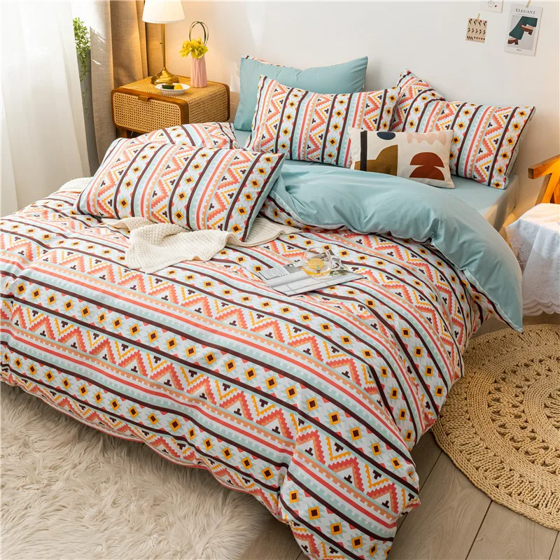 Hot Sale Mosaic Bedding Cotton Printed Pillowcase Quilt Cover Bed Sheet Queen Size Bed King Size Bed Four-Piece Set
Hot Sale Mosaic Bedding Cotton Printed Pillowcase Quilt Cover Bed Sheet Queen Size Bed King Size Bed Four-Piece Set