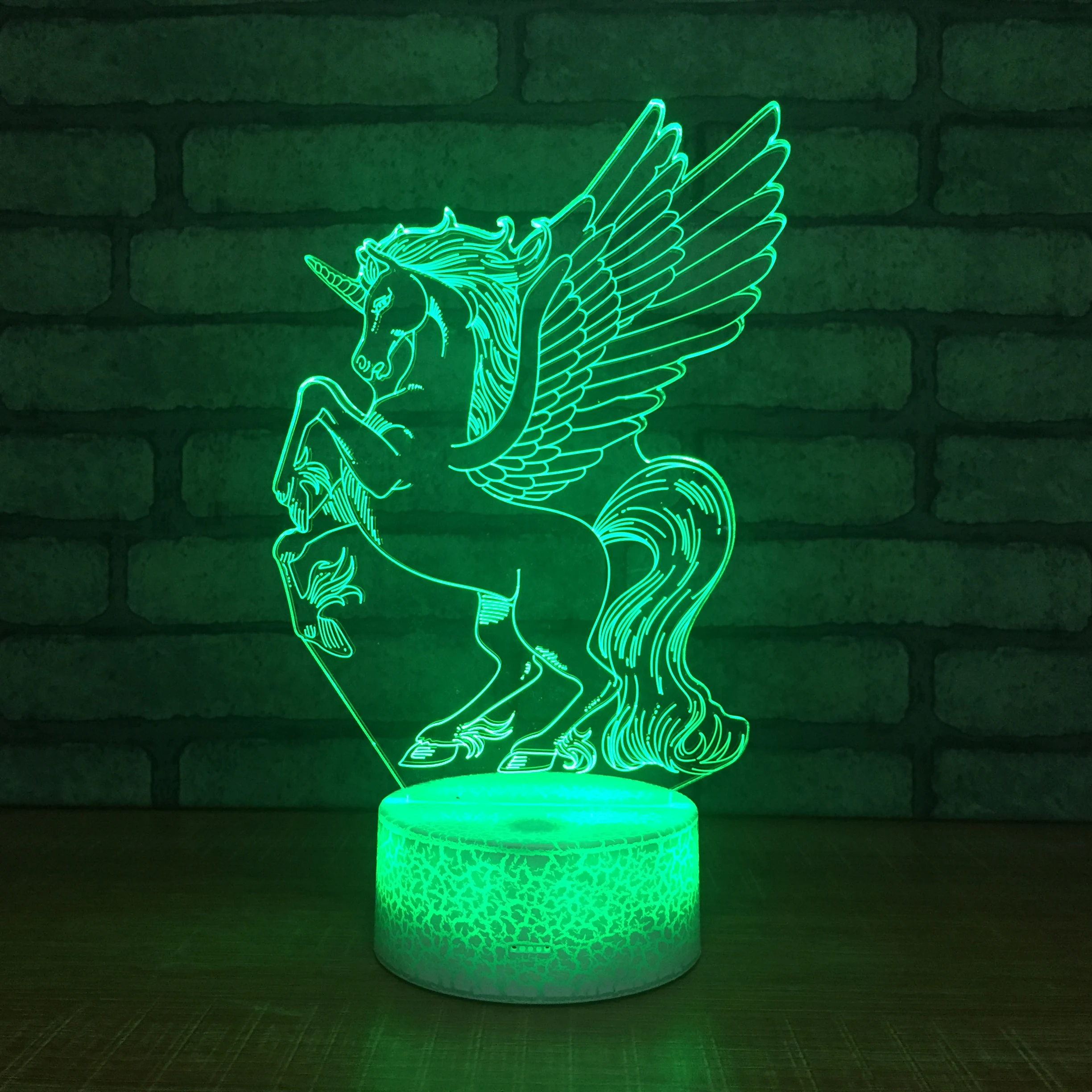 Цветной Акриловый 3D светодиодный ночник Единорог USB настольная лампа для детей подарок украшение для дома спальни светильник льник для сна
Цветной Акриловый 3D светодиодный ночник Единорог USB настольная лампа для детей подарок украшение для дома спальни светильник льник для сна