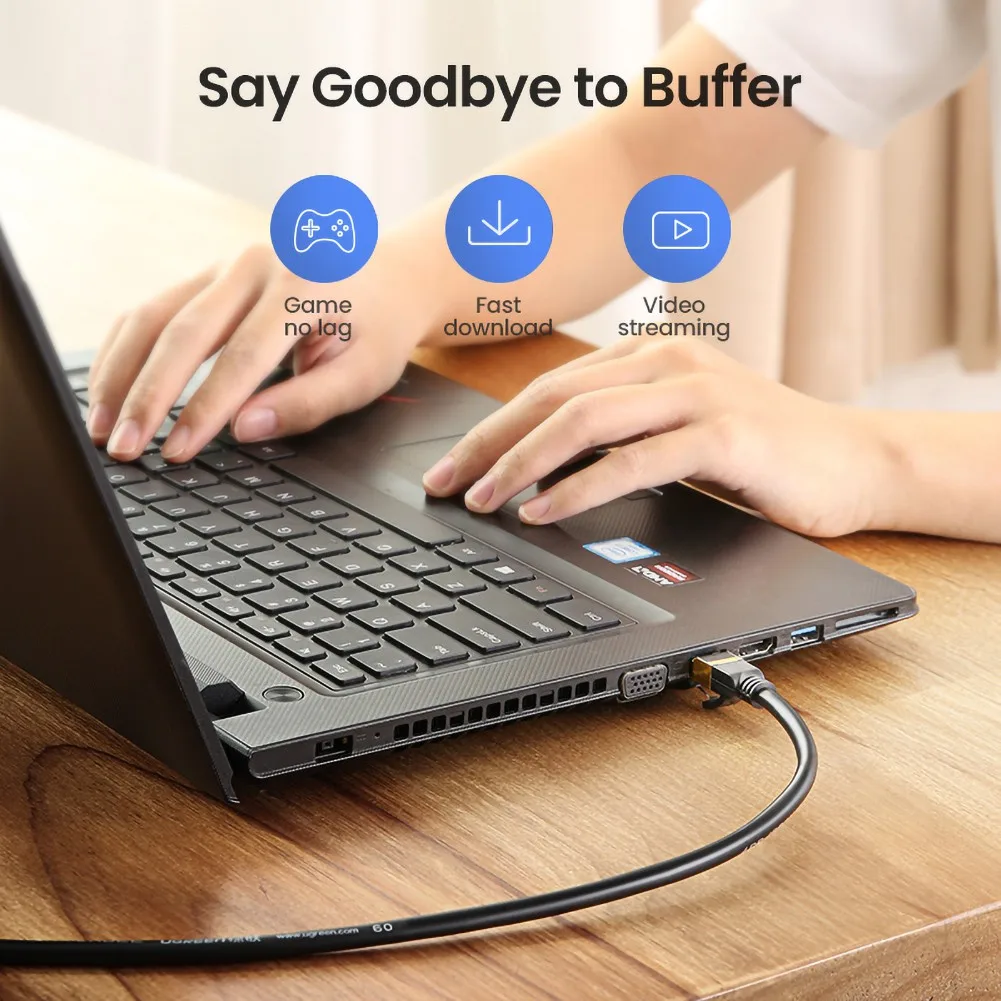 Cat 8 Network RJ45 SFTP LAN Patch Cable Twisted Pair Wire Supports 25Gbps 2000MHz For Modem, Router, PC, PS4,Xbox One 
Cat 8 Network RJ45 SFTP LAN Patch Cable Twisted Pair Wire Supports 25Gbps 2000MHz For Modem, Router, PC, PS4,Xbox One