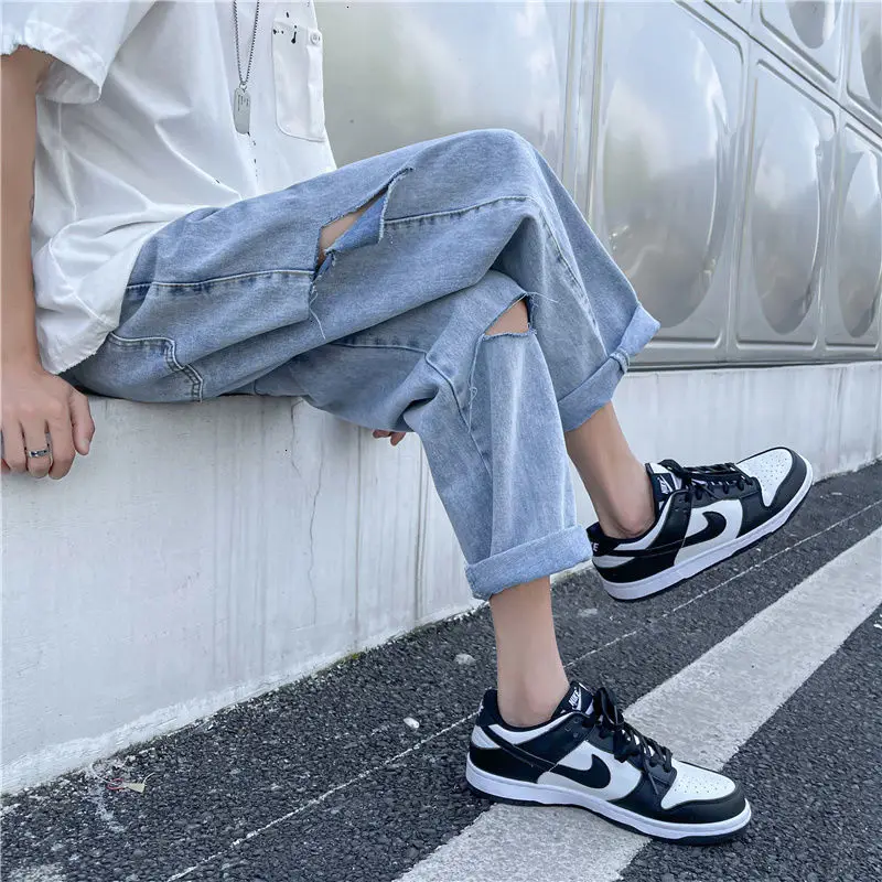 KEMOY Summer Men Pants Men's Ripped Jeans Casual Straight Loose Male Trousers Hip Hop Streetwear Harajuku Fashion Pants
KEMOY Summer Men Pants Men's Ripped Jeans Casual Straight Loose Male Trousers Hip Hop Streetwear Harajuku Fashion Pants
