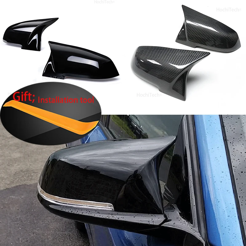2 шт. крышка для зеркала заднего вида углеродная черная BMW серии 1 3 4 X M 220i 328i 420i F20 F21