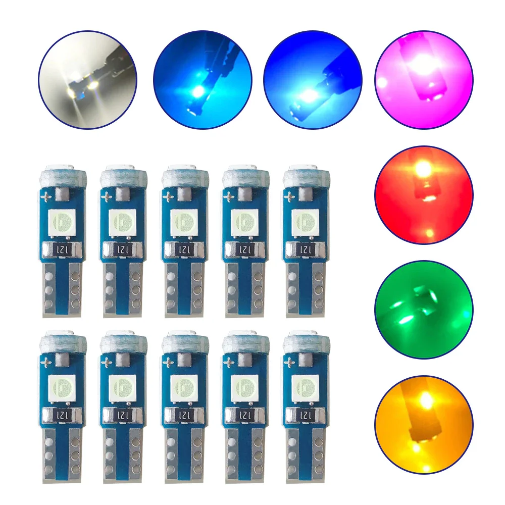 10Pcs T5 Led Bulb W3W Led Canbus Car Interior Lights Dashboard Warming Indicator Wedge Auto Instrument Lamp 12V Car Accessories
10Pcs T5 Led Bulb W3W Led Canbus Car Interior Lights Dashboard Warming Indicator Wedge Auto Instrument Lamp 12V Car Accessories