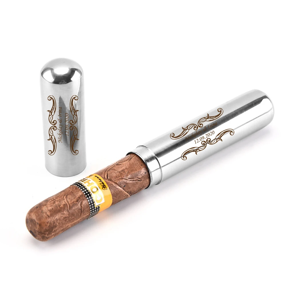 High Quality Portable Cigar Accessories Cigar Tube Metal Set Accessories Gift Custom Case Moisturizing Single Cigar Tube
High Quality Portable Cigar Accessories Cigar Tube Metal Set Accessories Gift Custom Case Moisturizing Single Cigar Tube