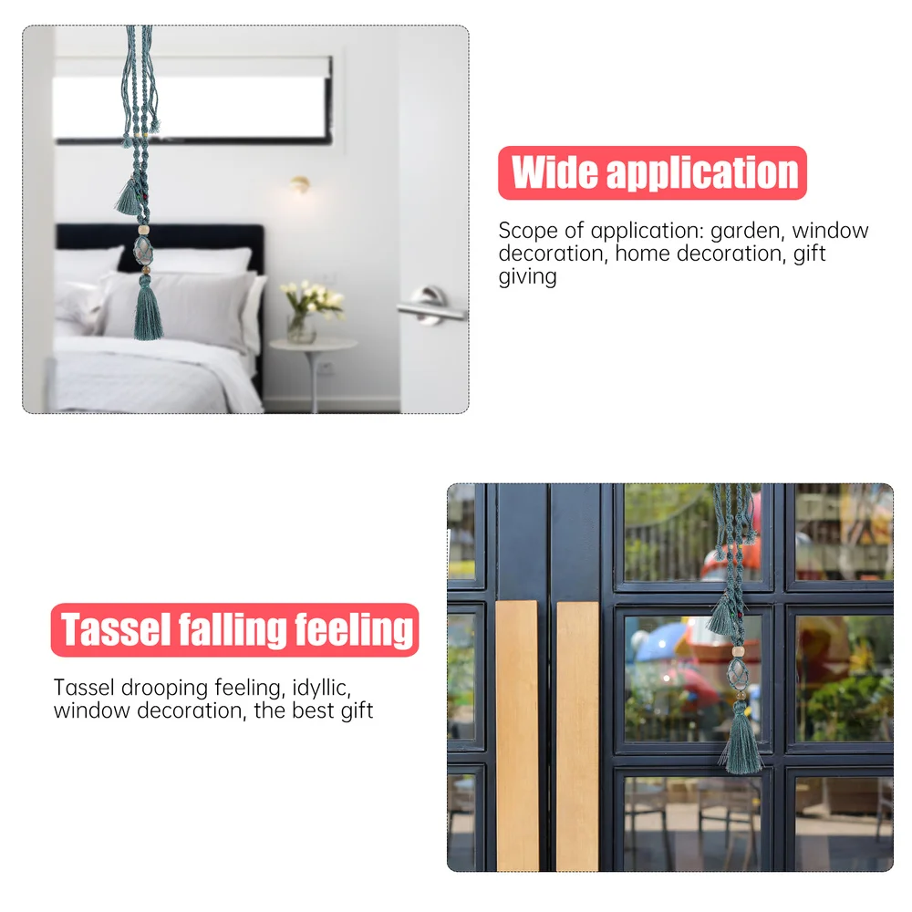 1Pc Woven Cotton Rope Hanging Decoration Beautiful Window Ornament for Home
1Pc Woven Cotton Rope Hanging Decoration Beautiful Window Ornament for Home