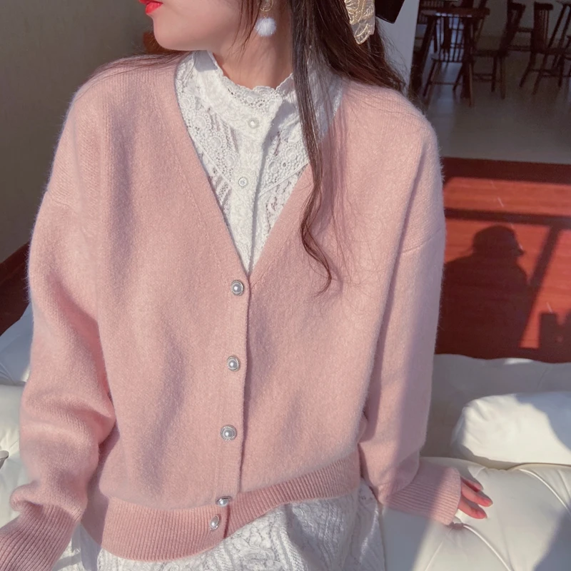 2021 Autumn Winter Women Cardigans Sweater Knitted Jacket Girls Korean Chic Tops Woman's Single-Breasted Knit Sweaters
2021 Autumn Winter Women Cardigans Sweater Knitted Jacket Girls Korean Chic Tops Woman's Single-Breasted Knit Sweaters