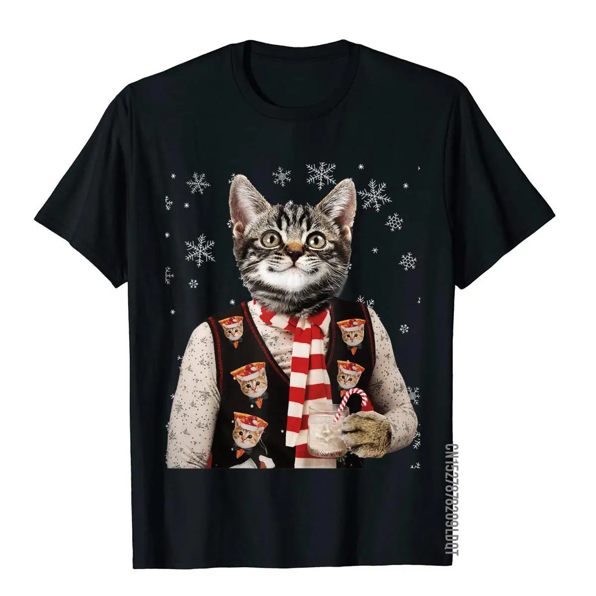 Hipster Cat Wearing Pizza Cat Sweater Funny Christmas T-Shirt Oversized High Street Top T-Shirts Cotton Men's Tees
Hipster Cat Wearing Pizza Cat Sweater Funny Christmas T-Shirt Oversized High Street Top T-Shirts Cotton Men's Tees