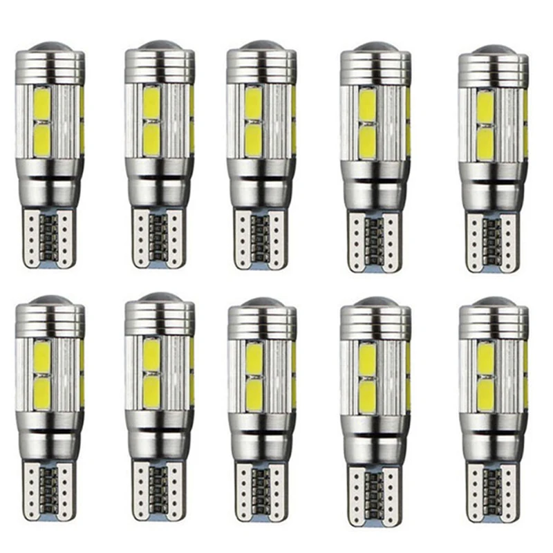 1x 10smd T10 White 5630 Led 194 W5w Can Bus Error Free Wedge Bulb On Vehicle Side With Built-in Can Bus And Radiator
1x 10smd T10 White 5630 Led 194 W5w Can Bus Error Free Wedge Bulb On Vehicle Side With Built-in Can Bus And Radiator