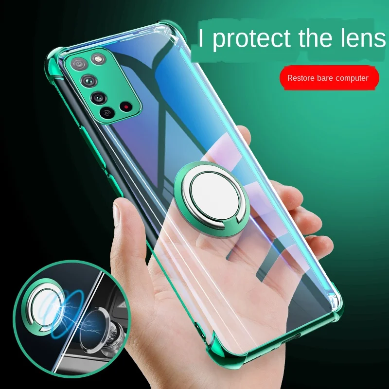 Luxury Phone Case For Huawei Honor X10 Soft Transparent Airbag Ring Holder Full Cover Cases On For New Honor X10 Pro Capa Shell
Luxury Phone Case For Huawei Honor X10 Soft Transparent Airbag Ring Holder Full Cover Cases On For New Honor X10 Pro Capa Shell