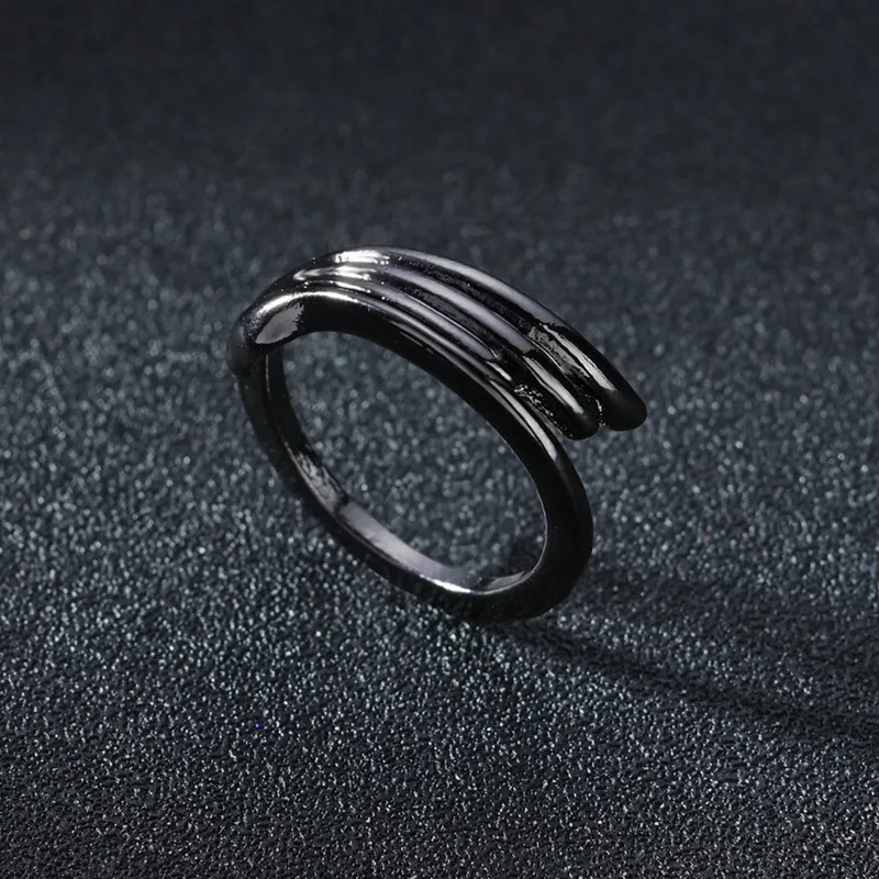 Vintage Simple Wing Style Black Color Classic Design Resizable Open Size Ring for Men Women Fashion Jewelry anillos hombre
Vintage Simple Wing Style Black Color Classic Design Resizable Open Size Ring for Men Women Fashion Jewelry anillos hombre