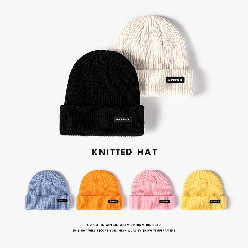 Korean Fashion Letter Patch Melon Leather Hat Women Autumn And Winter Casual Warm Knit Cold Hat Outdoor Men's Bonnet Beanie Caps
Korean Fashion Letter Patch Melon Leather Hat Women Autumn And Winter Casual Warm Knit Cold Hat Outdoor Men's Bonnet Beanie Caps