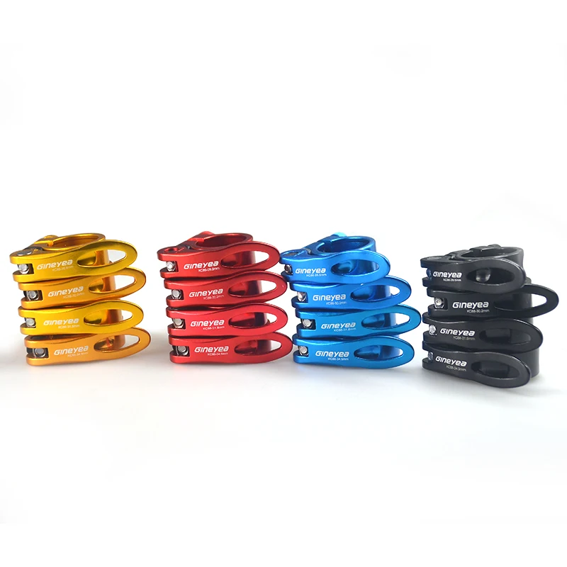 Bicycle Mountain Bike Quick Release Seat Rod Clip Anti-Skid Fixed Clip Folding Safety Adjustment Aluminum Alloy Seat Tube Clip 
Bicycle Mountain Bike Quick Release Seat Rod Clip Anti-Skid Fixed Clip Folding Safety Adjustment Aluminum Alloy Seat Tube Clip