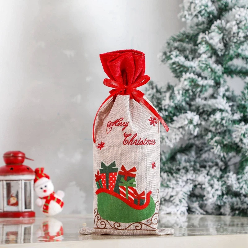 2 Pcs Christmas Sweater Wine Bottle Cover, Reusable Wine Bags for Holiday Party Christmas Decoration-ABUX
2 Pcs Christmas Sweater Wine Bottle Cover, Reusable Wine Bags for Holiday Party Christmas Decoration-ABUX