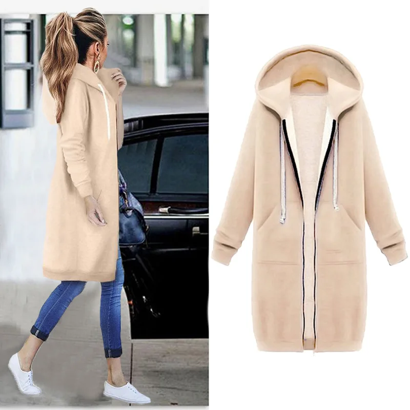 Women Autumn Winter Oversized Hoodies 2021 Long Hoodies Sweatshirt Female Long Sleeve Zipper Outerwear Pockets Mujer
Women Autumn Winter Oversized Hoodies 2021 Long Hoodies Sweatshirt Female Long Sleeve Zipper Outerwear Pockets Mujer